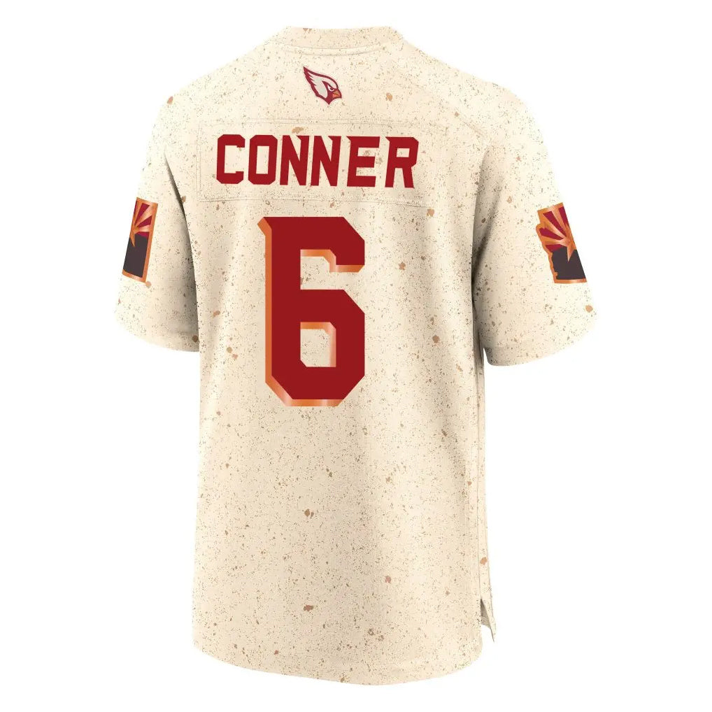 A.Cardinals #6 James Conner Player Cream Rivalries Collection Game Hdoa Stitched Jerseys