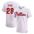 P.Phillies #28 Alec Bohm Player White Home Limited Elite Hdoa Stitched Jerseys
