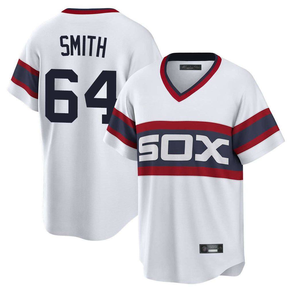 C.White Sox #64 Shane Smith Player White T-shirt Home Game Hdoa Stitched Jerseys