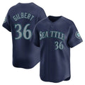 S.Mariners #36 Logan Gilbert Player Navy Home Limited Hdoa Stitched Jerseys