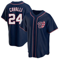 W.Nationals #24 Cade Cavalli Player Navy Blue Replica Game Hdoa Stitched Jerseys