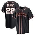 SF.Giants #22 Will Clark Player Black Fashion Out Home Limited Hdoa Stitched Jerseys