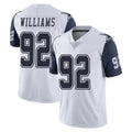 D.Cowboys #92 Quinnen Williams Player White-Navy Limited Color Rush Vapor Untouchable Home Game Hdoa Stitched Jerseys