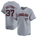 C.Guardians #37 Travis Bazzana Player Gray Road Limited Home Hdoa Stitched Jerseys