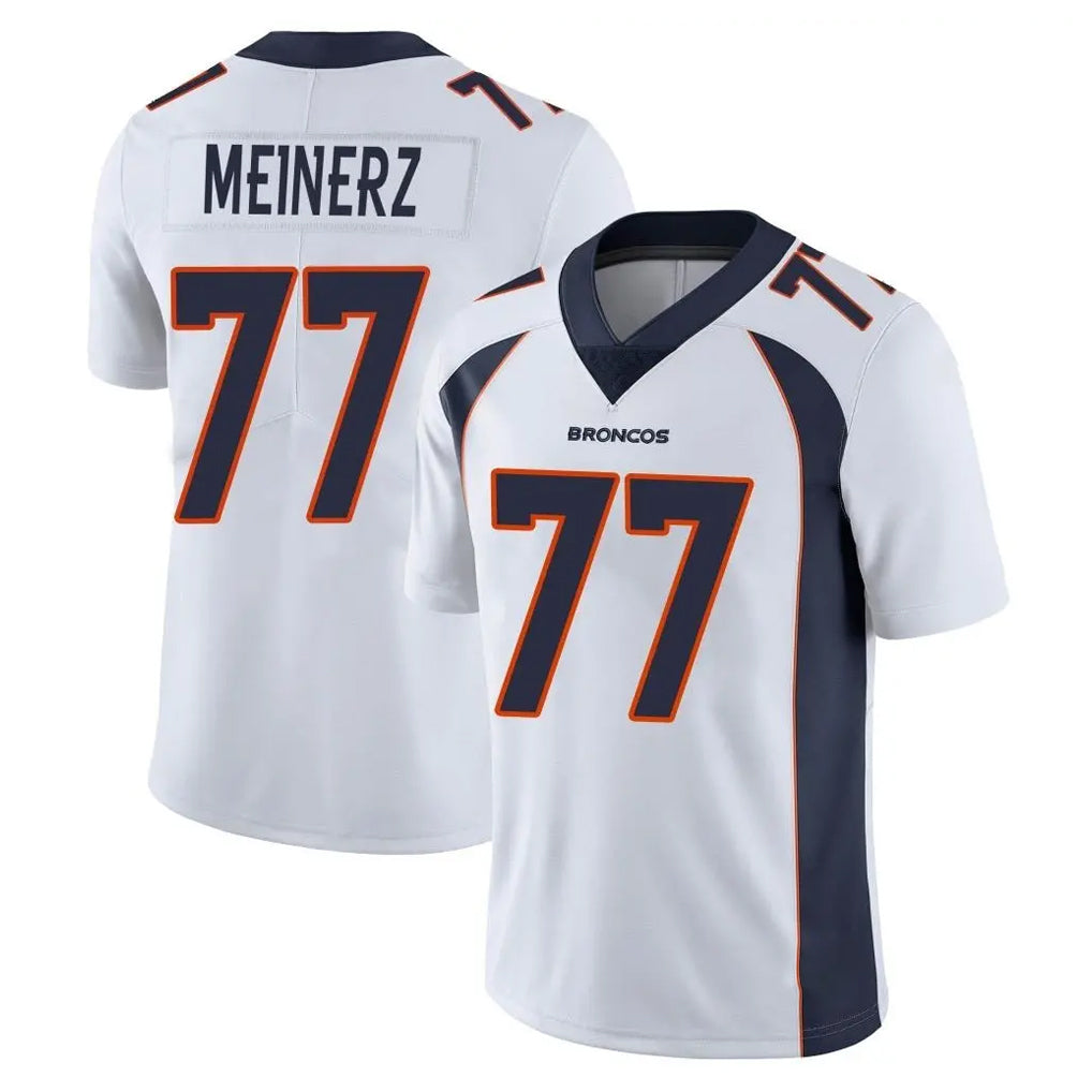 D.Broncos #77 Quinn Meinerz Player White Vapor Untouchable Limited Home Game Hdoa Stitched Jerseys