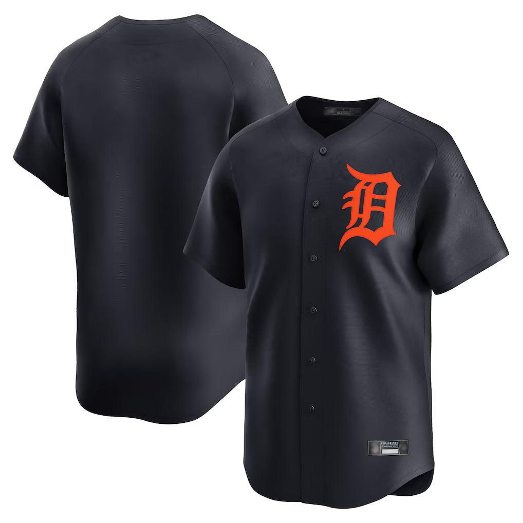 D.Tigers ## Tigers Blank Player Navy Home Limited Hdoa Stitched Jerseys