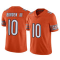 C.Bears #10 Luther Burden III Player Orange Alternate Vapor Limited Home Game Hdoa Stitched Jerseys