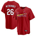 St. Louis Cardinals #26 JJ Wetherholt Player Red Home Game Hdoa Stitched Jerseys