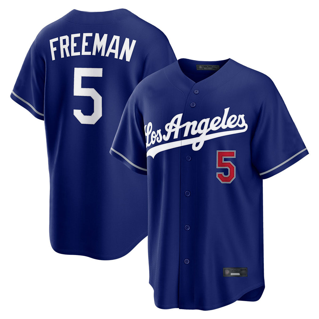 LA.Dodgers #5 Freddie Freeman Player Royal Game Home Hdoa Stitched Jerseys
