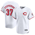 C.Reds #37 Tyler Stephenson Player White Limited Home Hdoa Stitched Jerseys