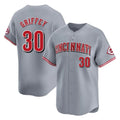 C.Reds #30 Ken Griffey Player Gray Home Limited Hdoa Stitched Jerseys
