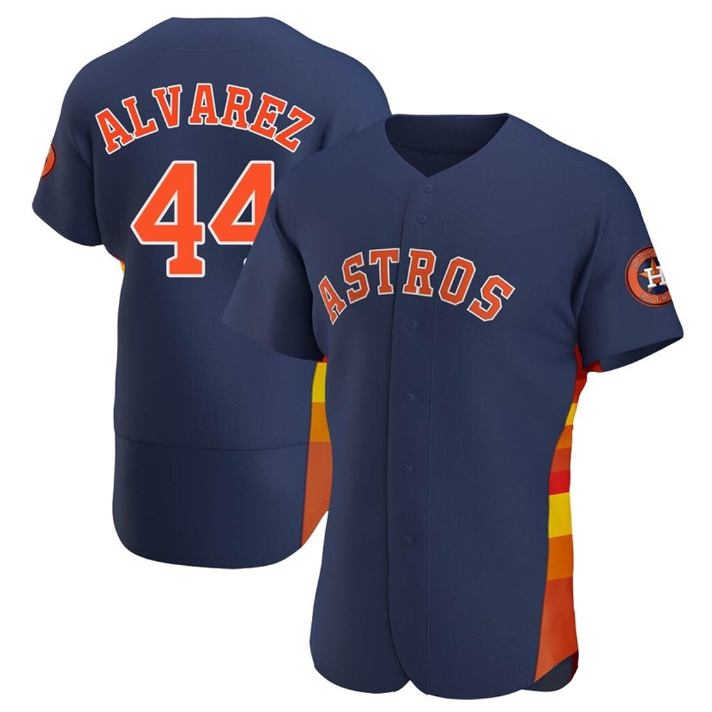 H.Astros #44 Yordan Alvarez Player Navy Limited Elite Home Hdoa Stitched Jerseys