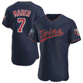 M.Twins #7 Joe Mauer Player Navy 60th Home Limited Elite Hdoa Stitched Jerseys