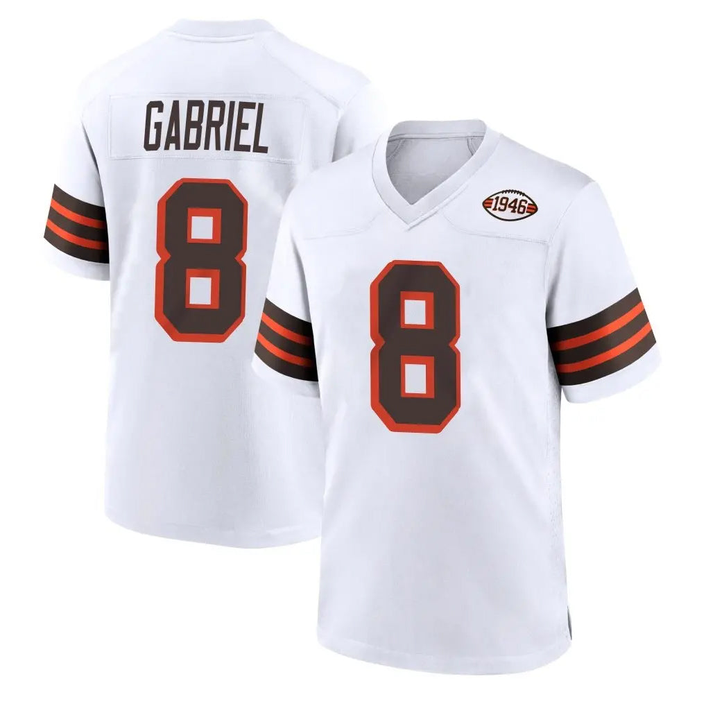 C.Browns #8 Dillon Gabriel Player White Alternate Home Game Hdoa Stitched Jerseys