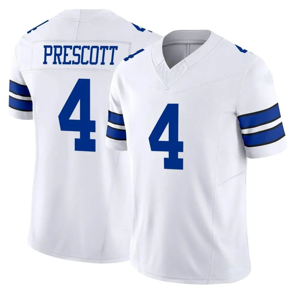 D.Cowboys #4 Dak Prescott Player White Limited Vapor F.U.S.E. Home Game Hdoa Stitched Jerseys