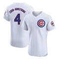 C.Cubs #4 Pete Crow-Armstrong Player White Limited Elite Home Game Hdoa Stitched Jerseys