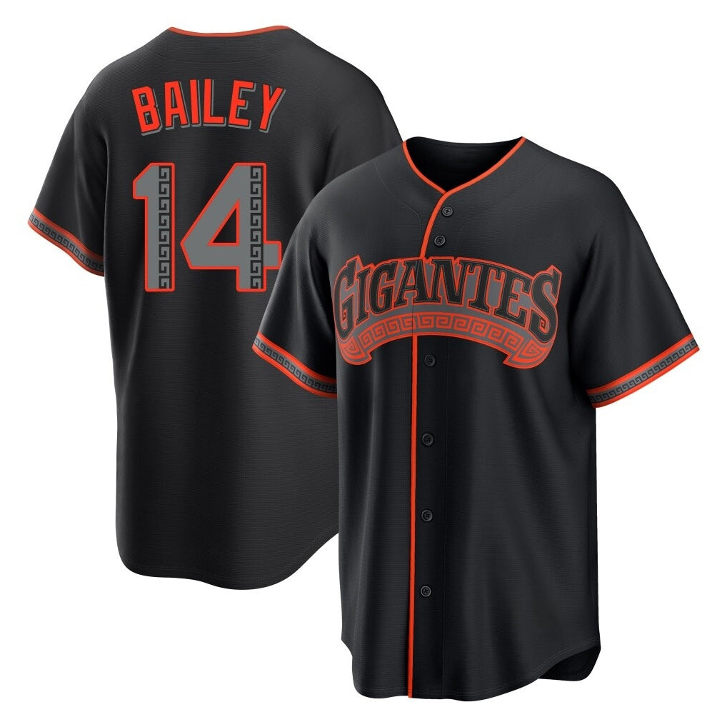 SF.Giants #14 Patrick Bailey Player Black Alternate Limited Hdoa Stitched Jerseys