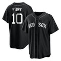 B.Red Sox #10 Trevor Story Player Black Home Game Hdoa Stitched Jerseys