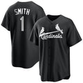 St. Louis Cardinals #1 Ozzie Smith Player Black City Connect Home Limited Hdoa Stitched Jerseys