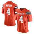 C.Browns #4 Deshaun Watson Player Orange Home Game Hdoa Stitched Jerseys