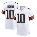 C.Browns #10 Quinshon Judkins Player White Home Game Hdoa Stitched Jerseys