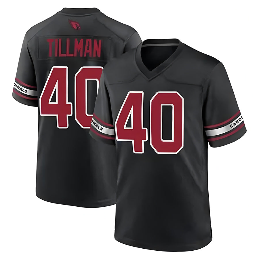 A.Cardinals #40 Pat Tillman Player Black Game Hdoa Stitched Jerseys