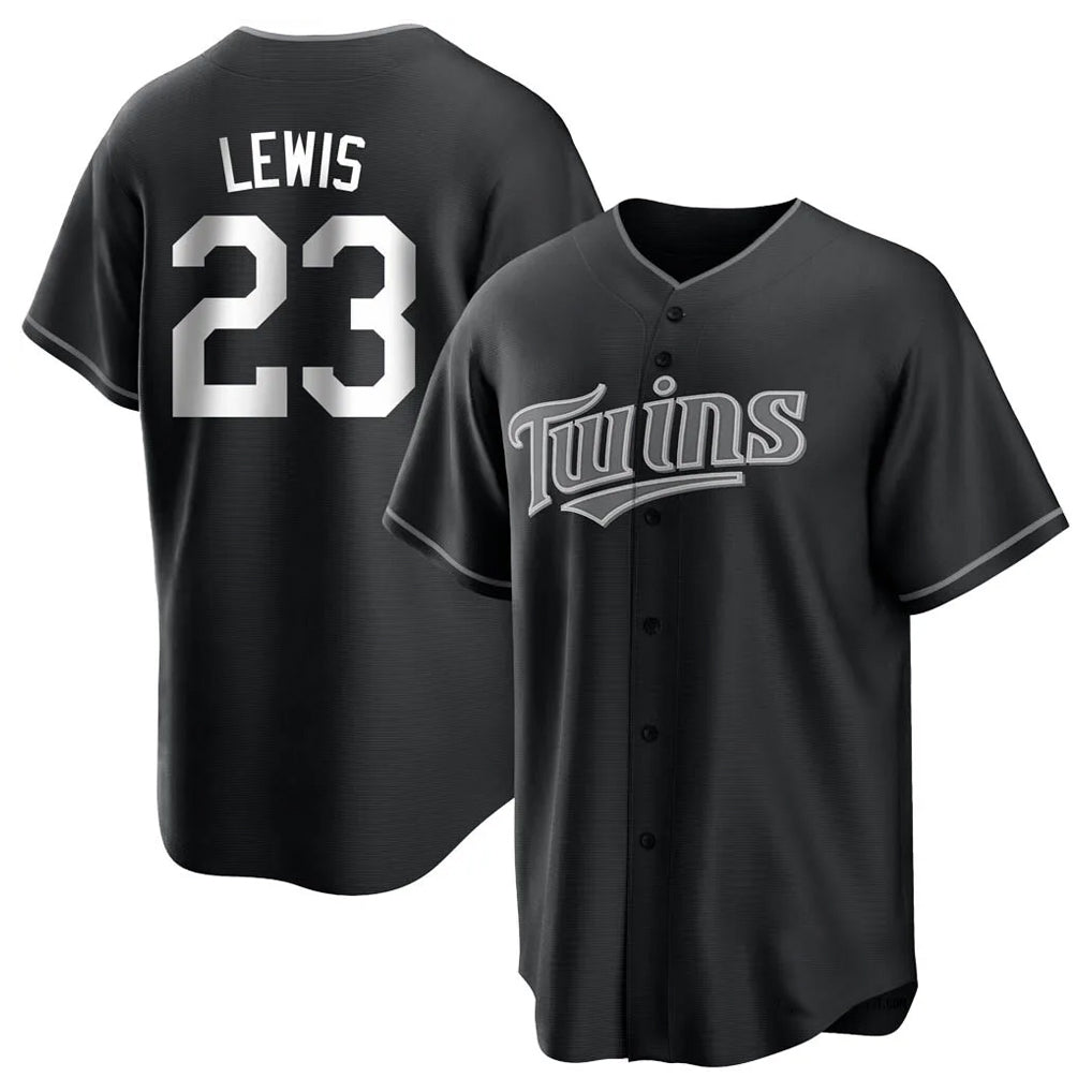 M.Twins #23 Royce Lewis Player Black Home Game Hdoa Stitched Jerseys