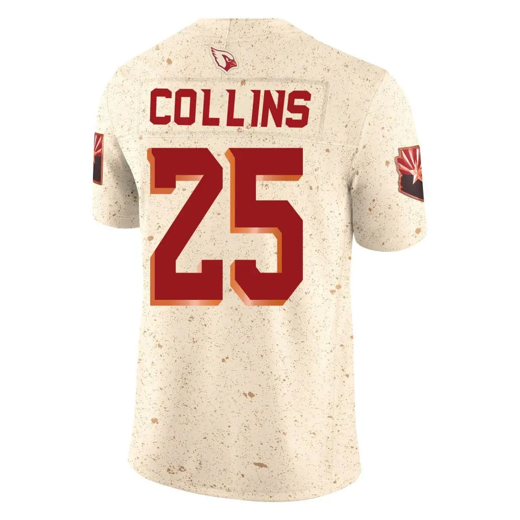 A.Cardinals #25 Zaven Collins Player Cream Rivalries Collection Vapor Limited Home Game Hdoa Stitched Jerseys