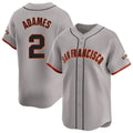 SF.Giants #2 Willy Adames Player Gray Home Limited Hdoa Stitched Jerseys