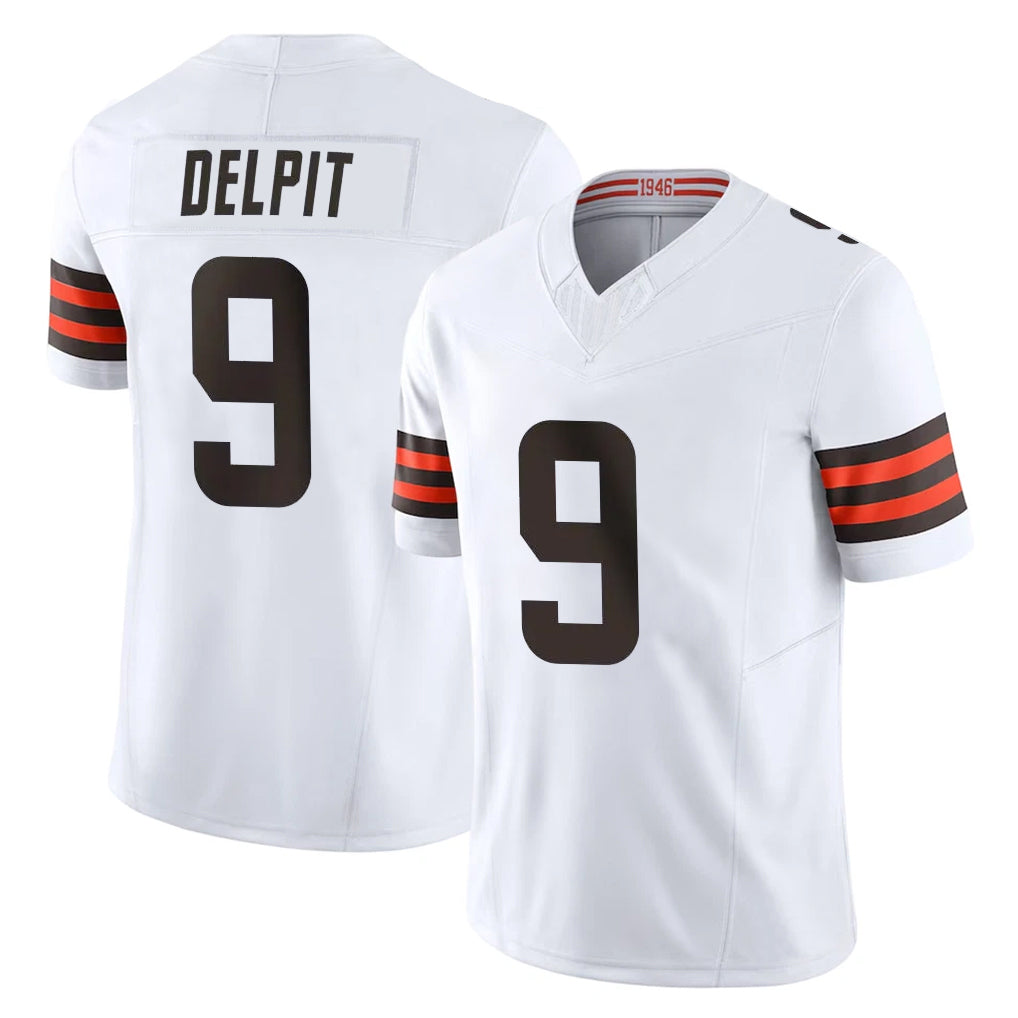 C.Browns #9 Grant Delpit Player White Vapor F.U.S.E. Limited Home Game Hdoa Stitched Jerseys