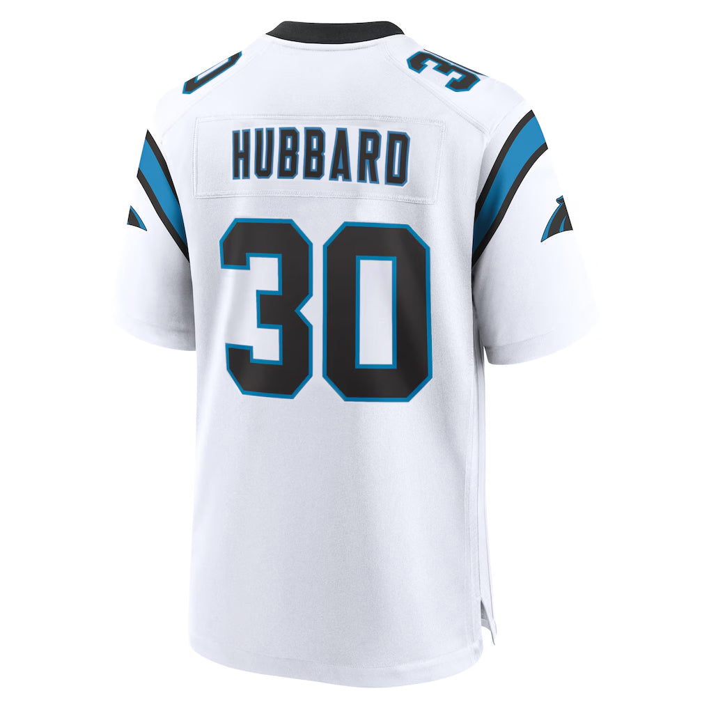 C.Panthers #30 Chuba Hubbard Player White Home Game Hdoa Stitched Jerseys