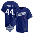 LA.Dodgers #44 Andy Pages Player Royal World Series Meet Limited Home Hdoa Stitched Jerseys