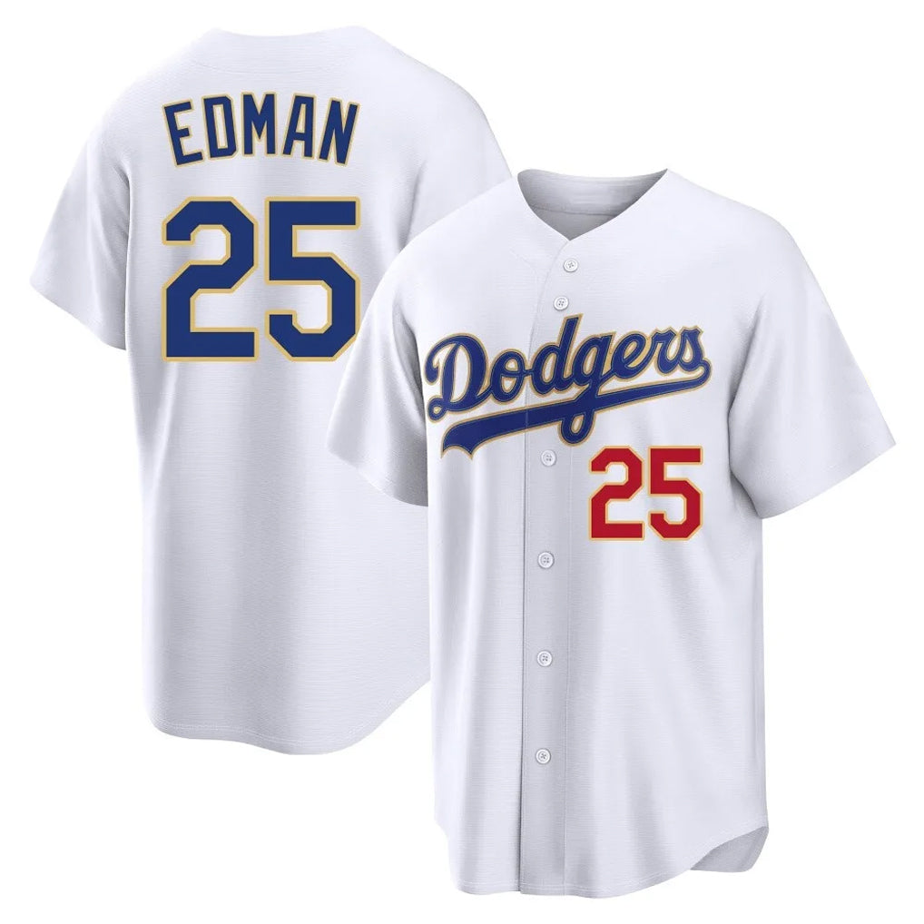 LA.Dodgers #25 Tommy Edman Player Gold White 2026 Collection Stadium Limited Hdoa Stitched Jerseys