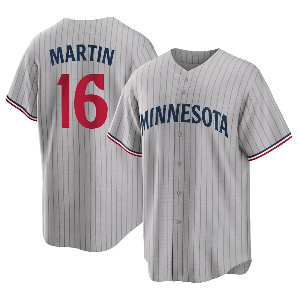 M.Twins #16 Austin Martin Player Gray Game Limited Home Hdoa Stitched Jerseys