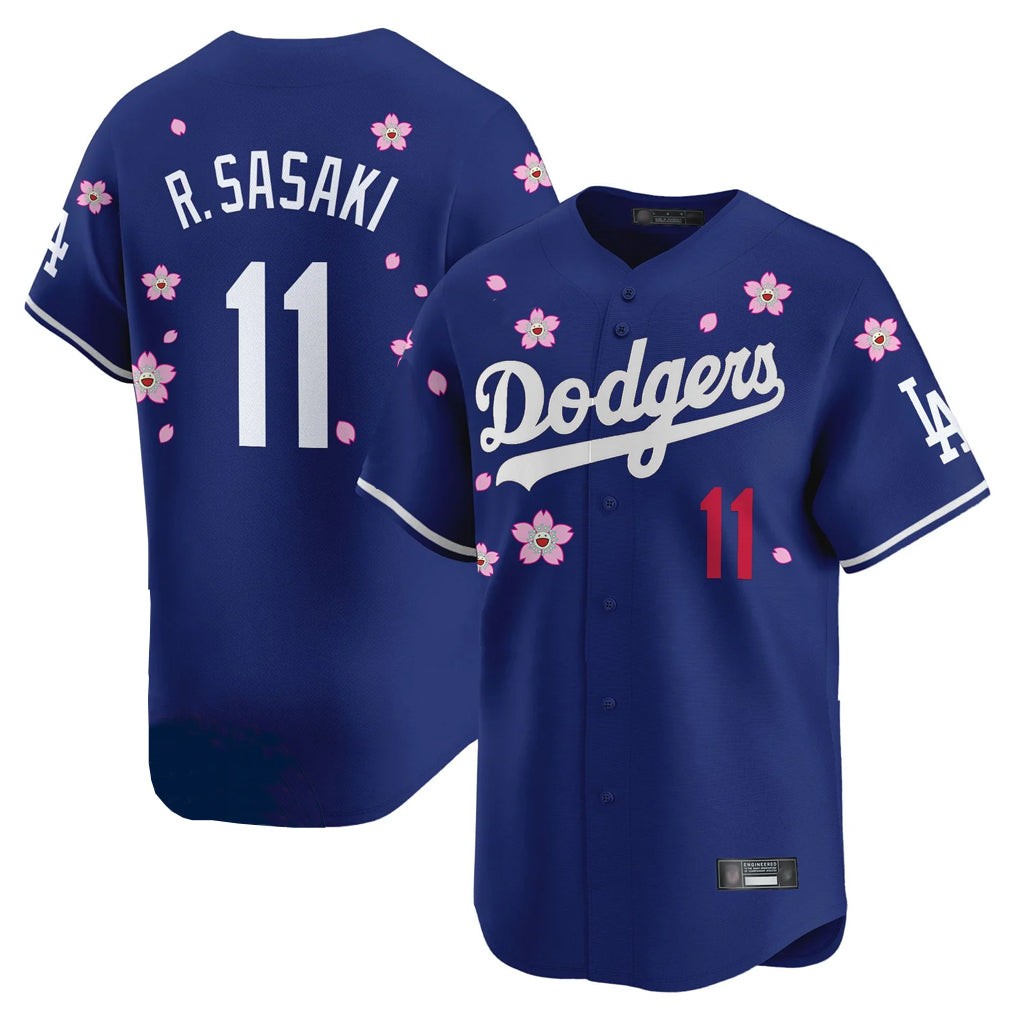 LA.Dodgers #11 Roki Sasaki Player Royal Tokyo Series Vapor Premier Limited Hdoa Stitched Jerseys