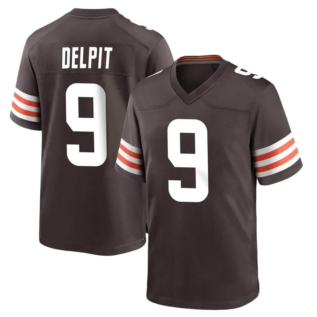 C.Browns #9 Grant Delpit Player Brown Home Game Hdoa Stitched Jerseys
