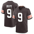 C.Browns #9 Grant Delpit Player Brown Home Game Hdoa Stitched Jerseys