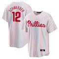 P.Phillies #12 Kyle Schwarber Player White Home Game Hdoa Stitched Jerseys