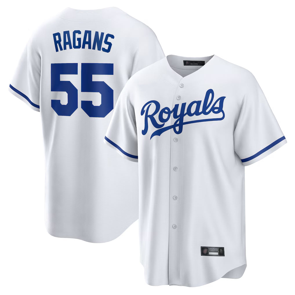 KC.Royals #55 Cole Ragans Player White Home Game Hdoa Stitched Jerseys