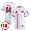 C.Reds #14 Pete Rose Player White Vapor Premier Limited Home Hdoa Stitched Jerseys