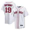 B.Red Sox #19 Roman Anthony Player White Home Game Hdoa Stitched Jerseys
