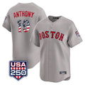 B.Red Sox #19 Roman Anthony Player Gray Road USA 250 Fourth of July Limited Home Game Hdoa Stitched Jerseys