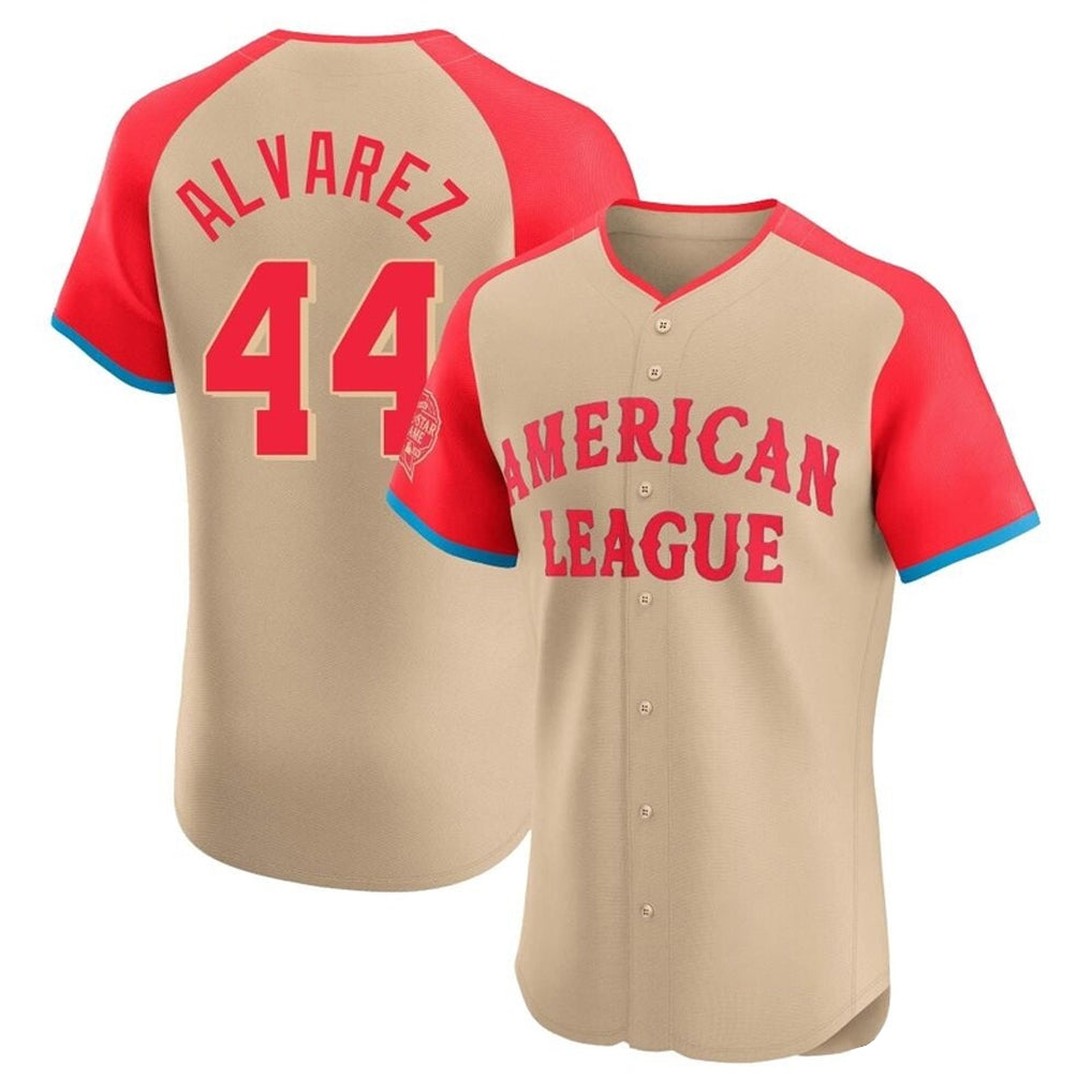 H.Astros #44 Yordan Alvarez Player Cream American League All-Star Limited Elite Home Hdoa Stitched Jerseys