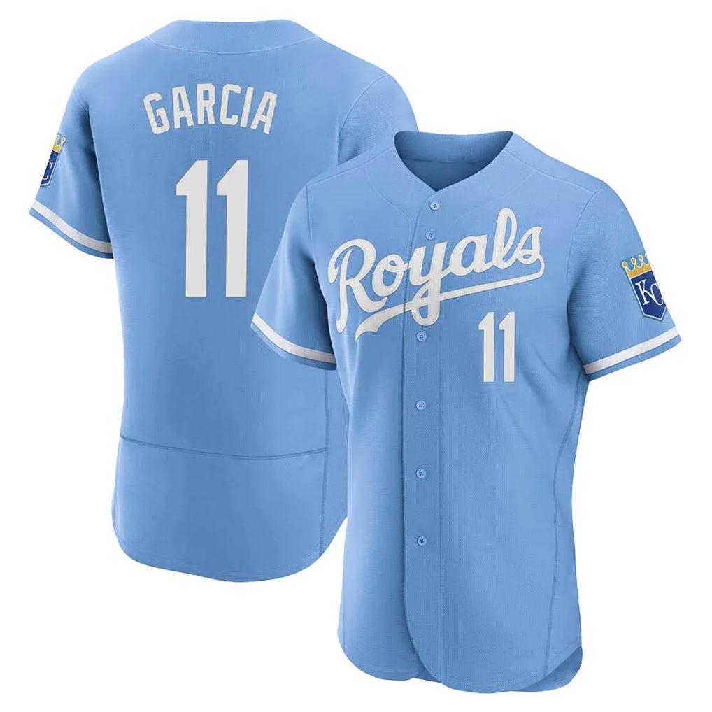 KC.Royals #11 Maikel Garcia Player Light Blue Alt Limited Elite Home Hdoa Stitched Jerseys