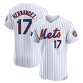 NY.Mets #17 Keith Hernandez Player White Home Limited Elite Hdoa Stitched Jerseys