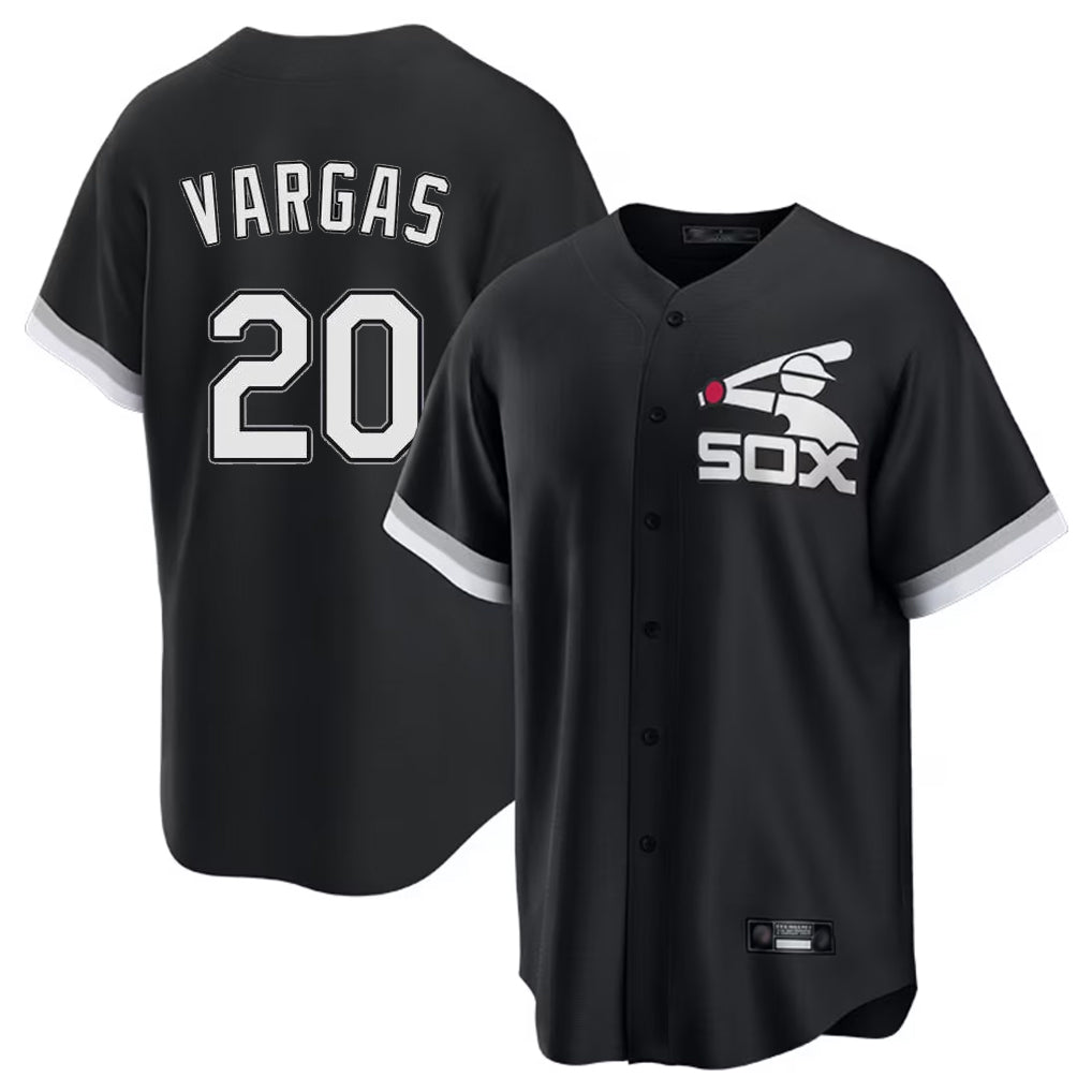 C.White Sox #20 Miguel Vargas Player Black Spring Training Game Hdoa Stitched Jerseys