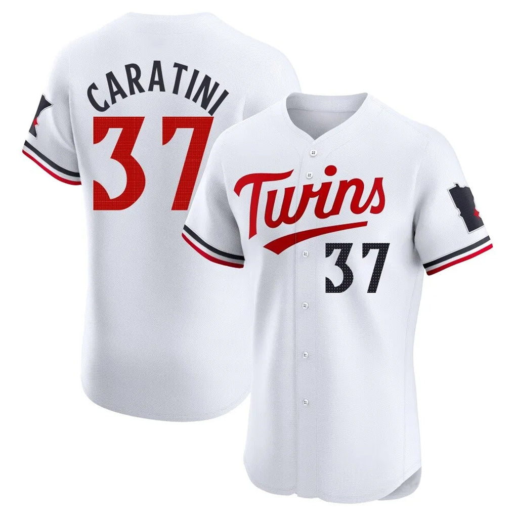 M.Twins #37 Victor Caratini Player White Home Limited Elite Hdoa Stitched Jerseys