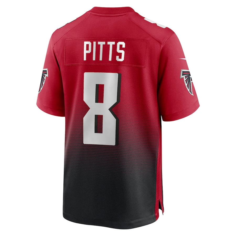 A.Falcons #8 Kyle Pitts Sr. Player Red Home Game Hdoa Stitched Jerseys