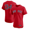 B.Red Sox #34 David Ortiz Player Red Limited Elite Home Game Hdoa Stitched Jerseys