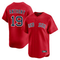B.Red Sox #19 Roman Anthony Player Red Limited Home Game Hdoa Stitched Jerseys